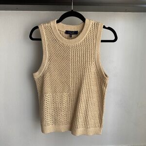 Rachel Roy Gold Sparkly Sweater Vest. Women's Size M
